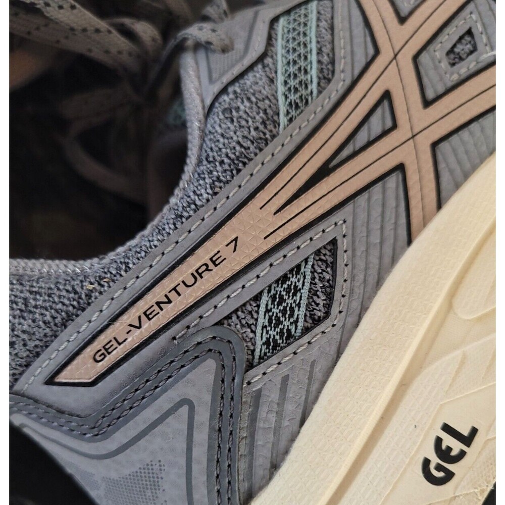 ASICS Gel-Venture 7 Womens Size 8.5 Trail Running Shoes 1012A627 Gray Sneakers - Picture 8 of 12